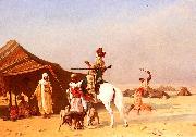 Gustave Boulanger Cest Un Emir France oil painting artist